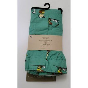 J Crew Men's Peanuts Snoppy Charlie Brown Baseball Boxers Size XL